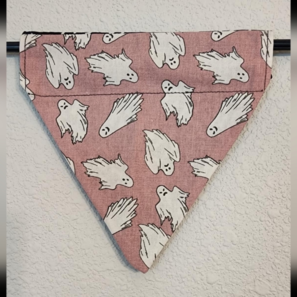 SMALL Glow In The Dark  Ghost Patterned Bandana